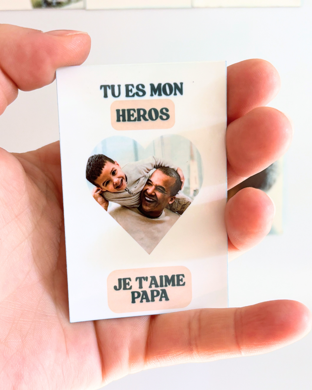 Magnet Photo Personnalisé - Édition Spéciale Fête des Pères