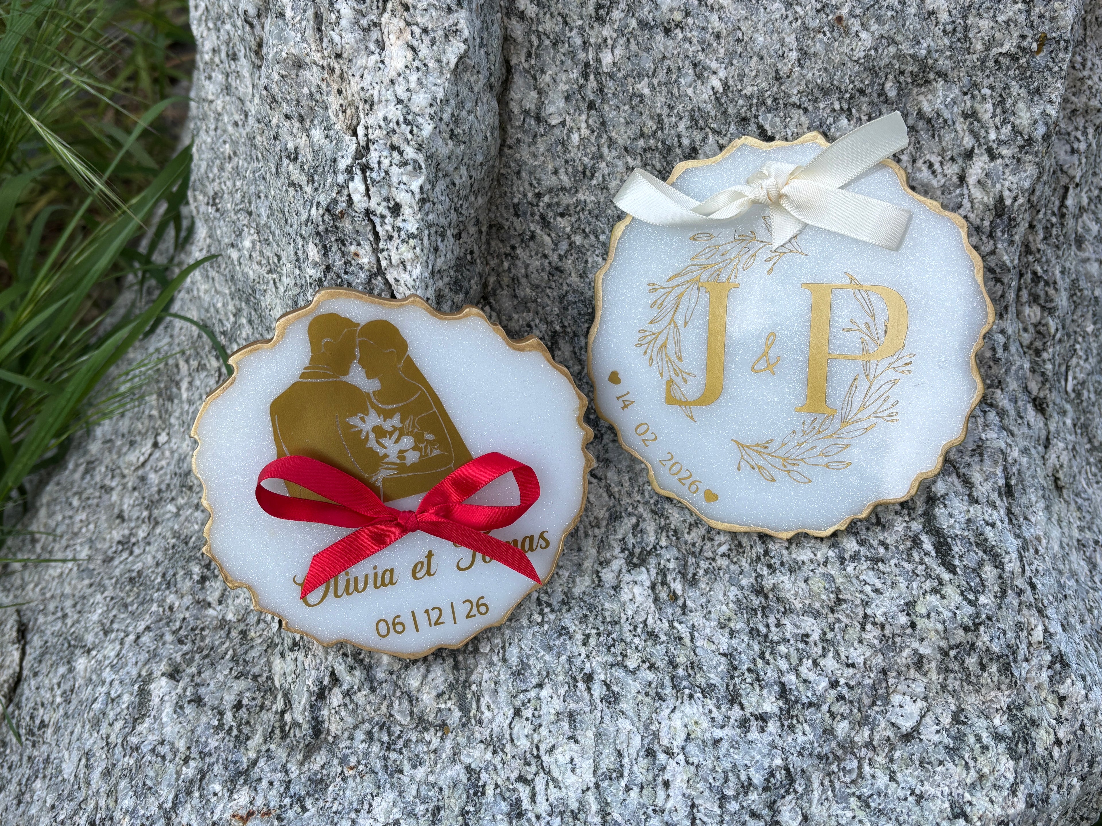 Personalized Resin Ring Bearer Pillow (13 cm)