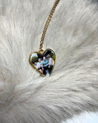 Heart necklace with photo