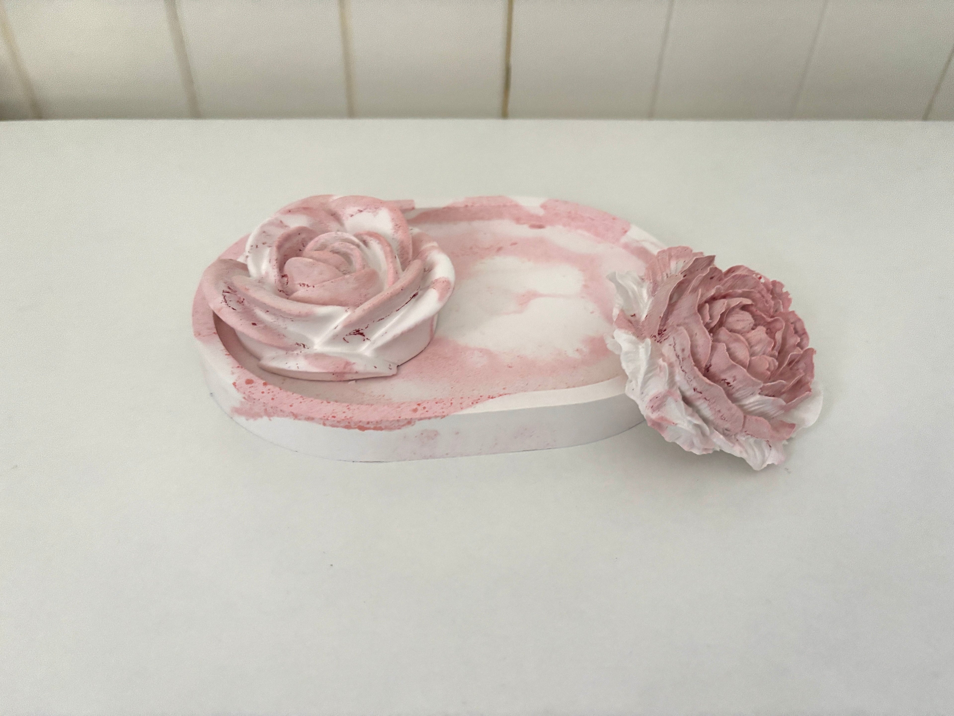 Rose Duo Set: Handcrafted Diffuser