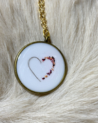 Sasha necklace with a lock of hair