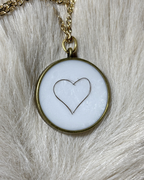 Eternal necklace with a lock of hair