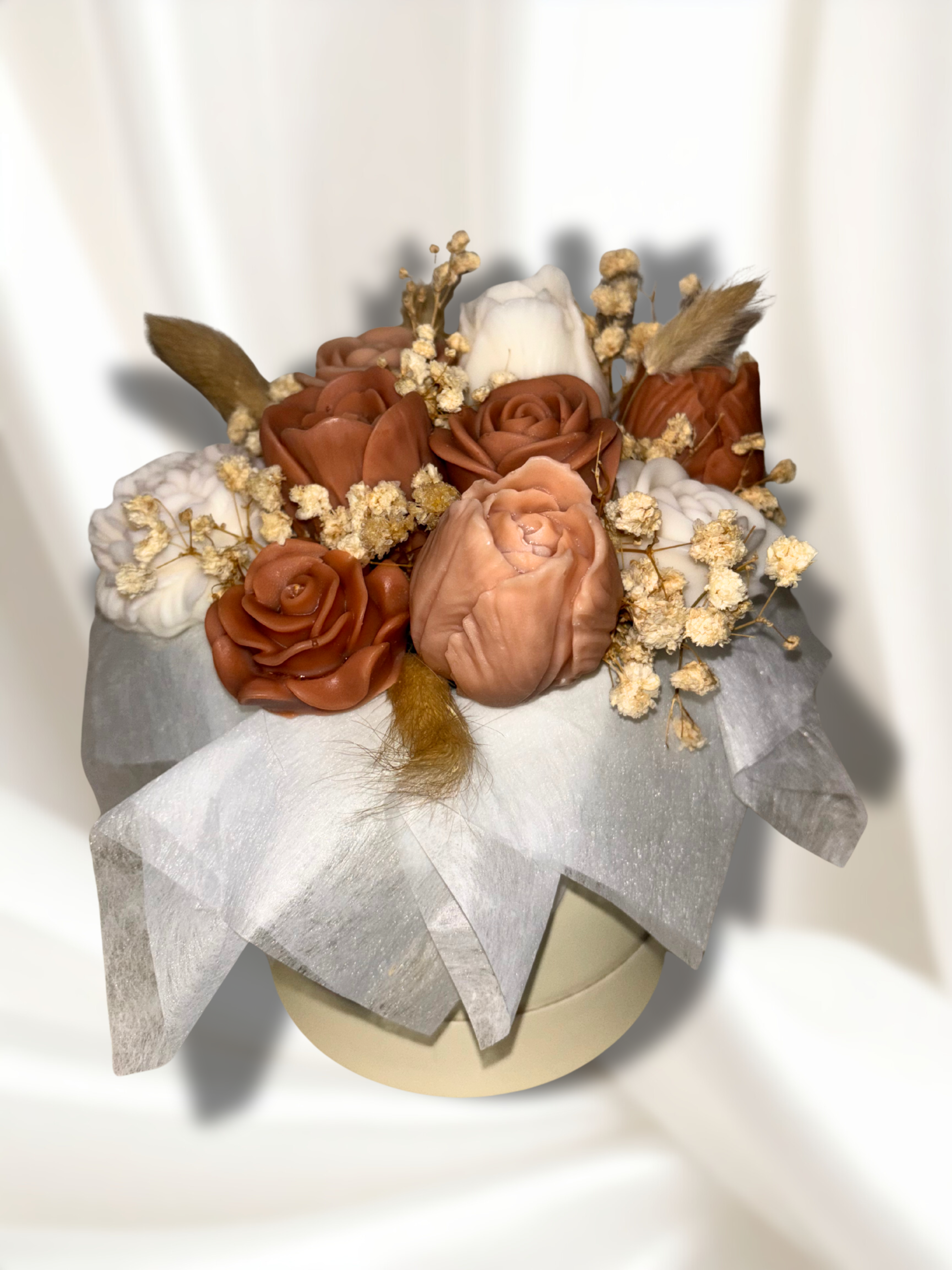 Bouquet Éternel - Fleurs en Cire Personnalisées