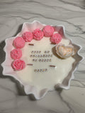Premium Floral Candle with a message 