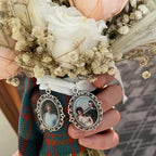 Pendentif photo personnalisé pour bouquet de mariée